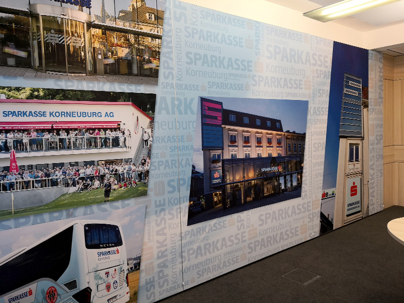 Textilspannrahmen Wand